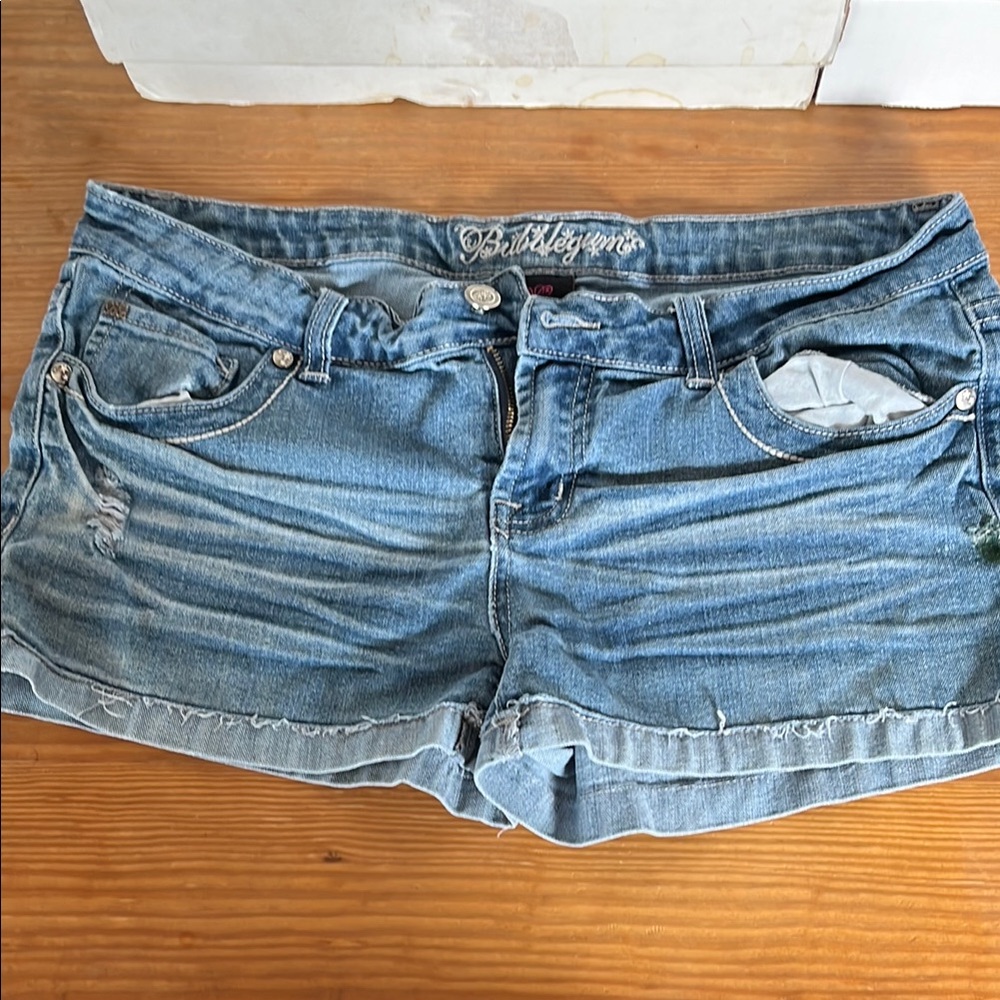 Blue Denim Women Shorts